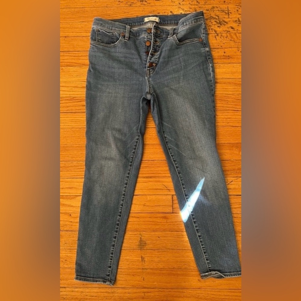 Madewell Mid-Rise Blue Women’s Button-Fly Jeans